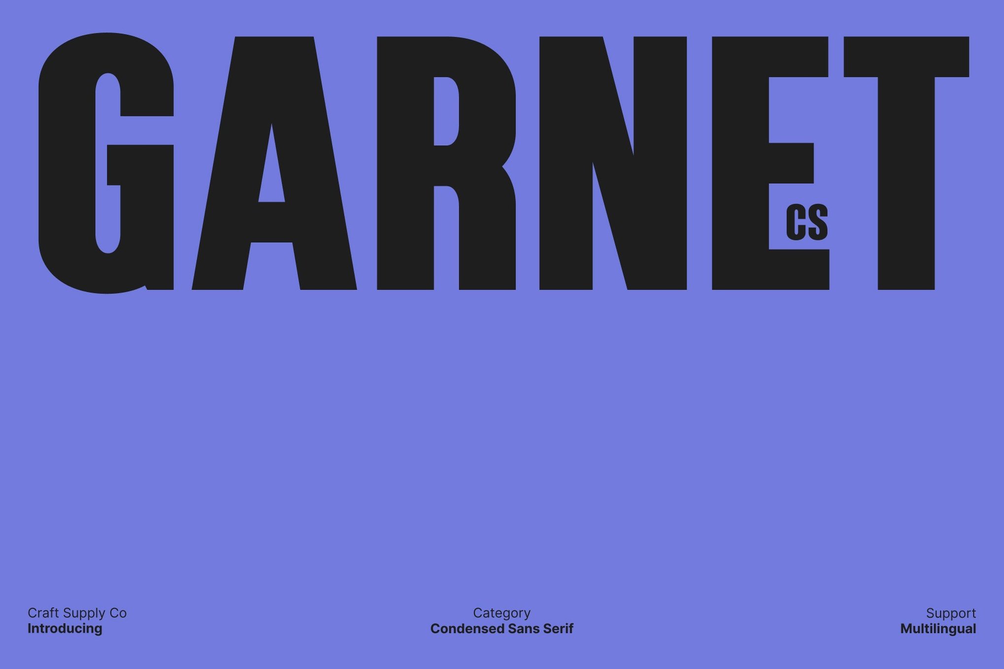 Garnet - Condensed Marketing Font
