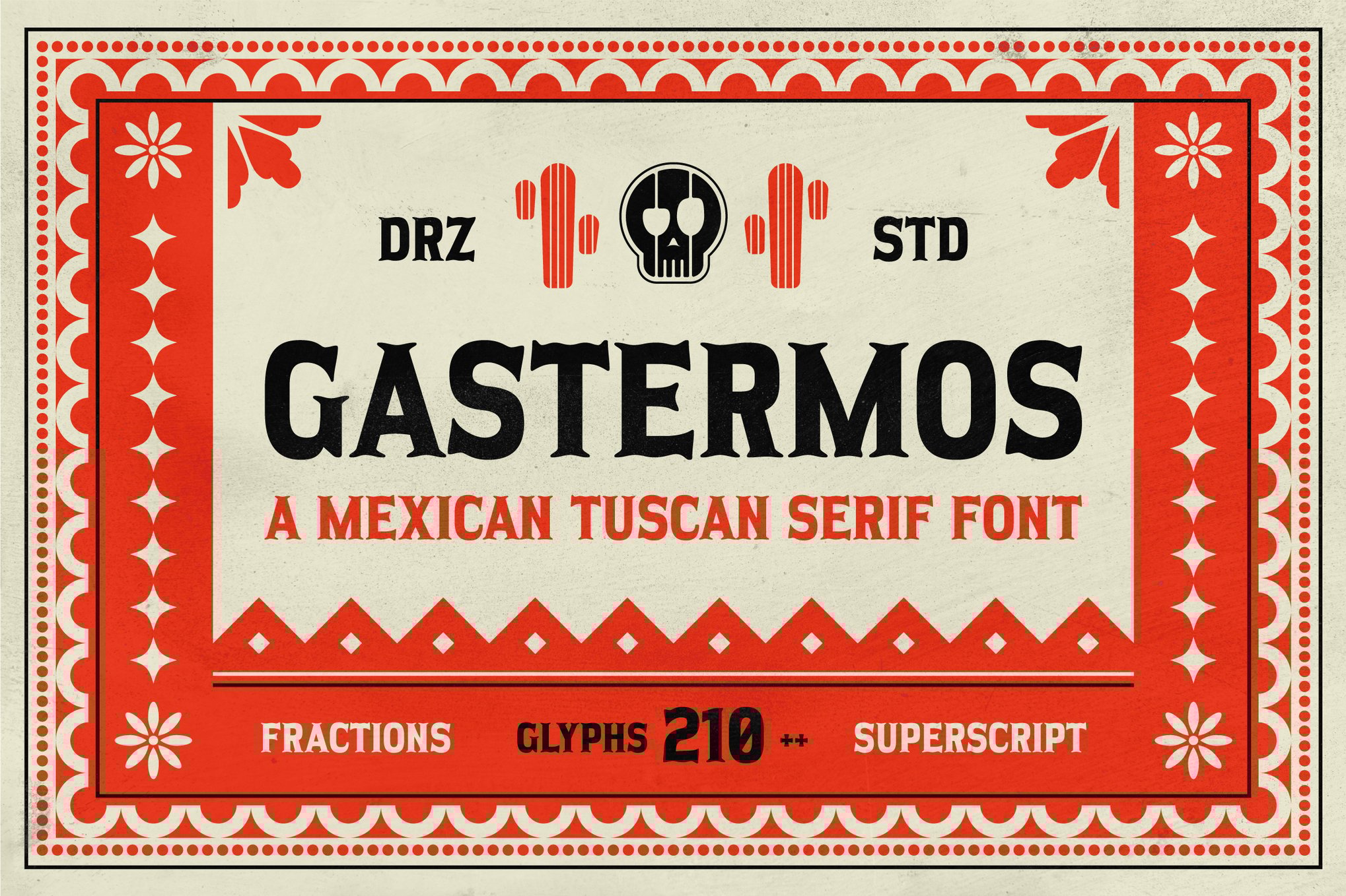 Gastermos – Mexican Tuscan Serif Font