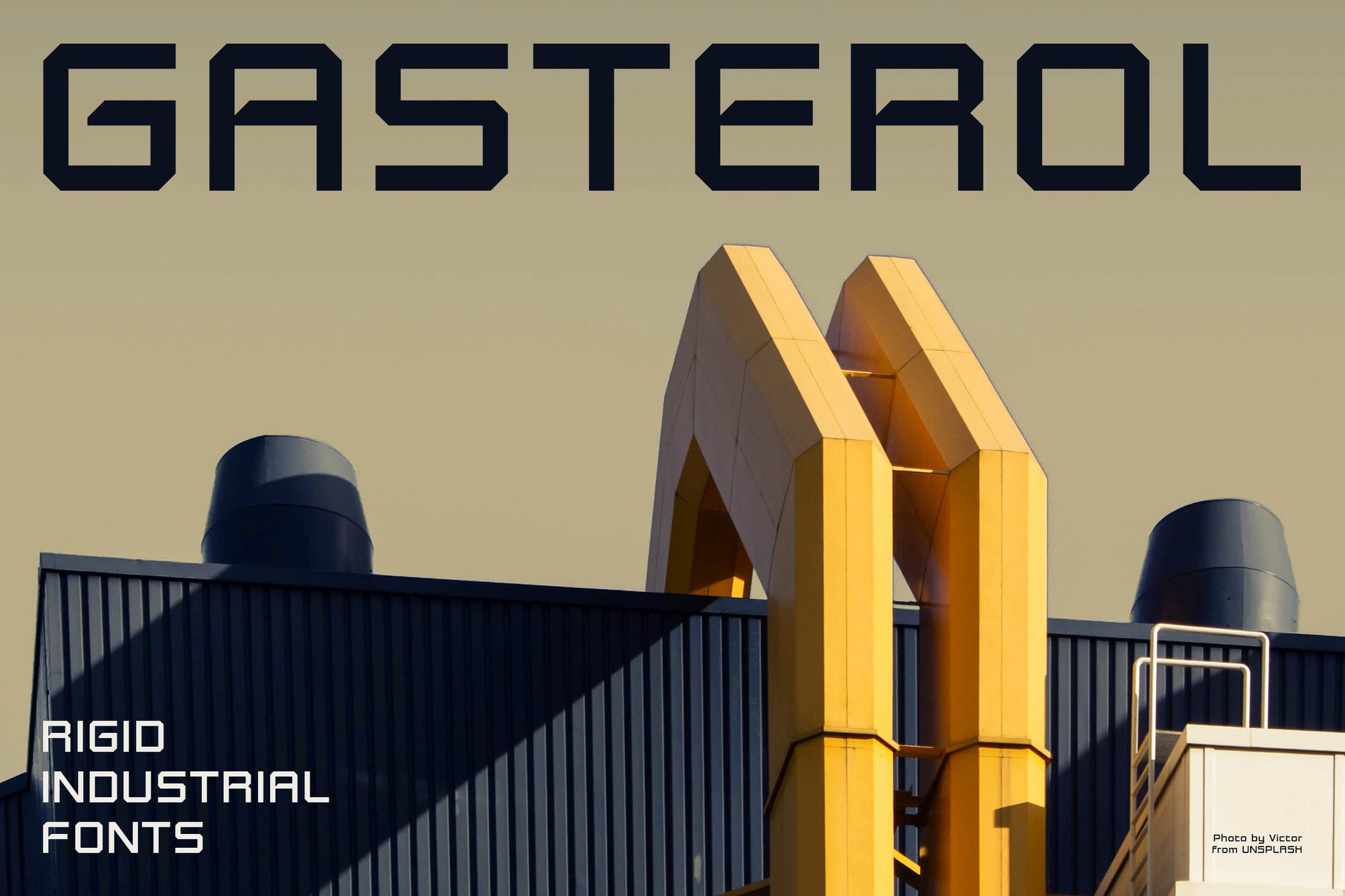 Gasterol - Industrial Steel Font