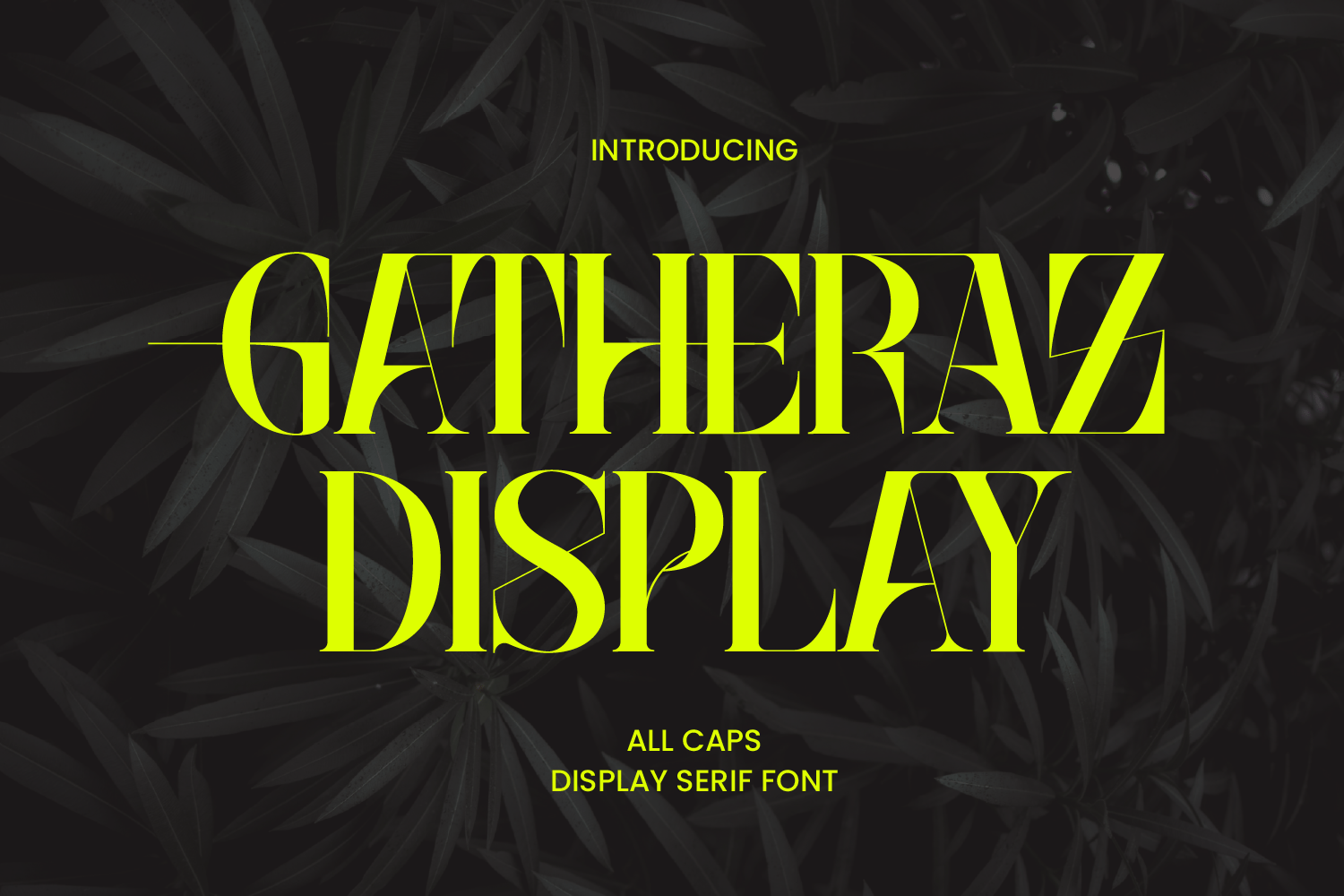 Gatheraz - Luxury Logo Font