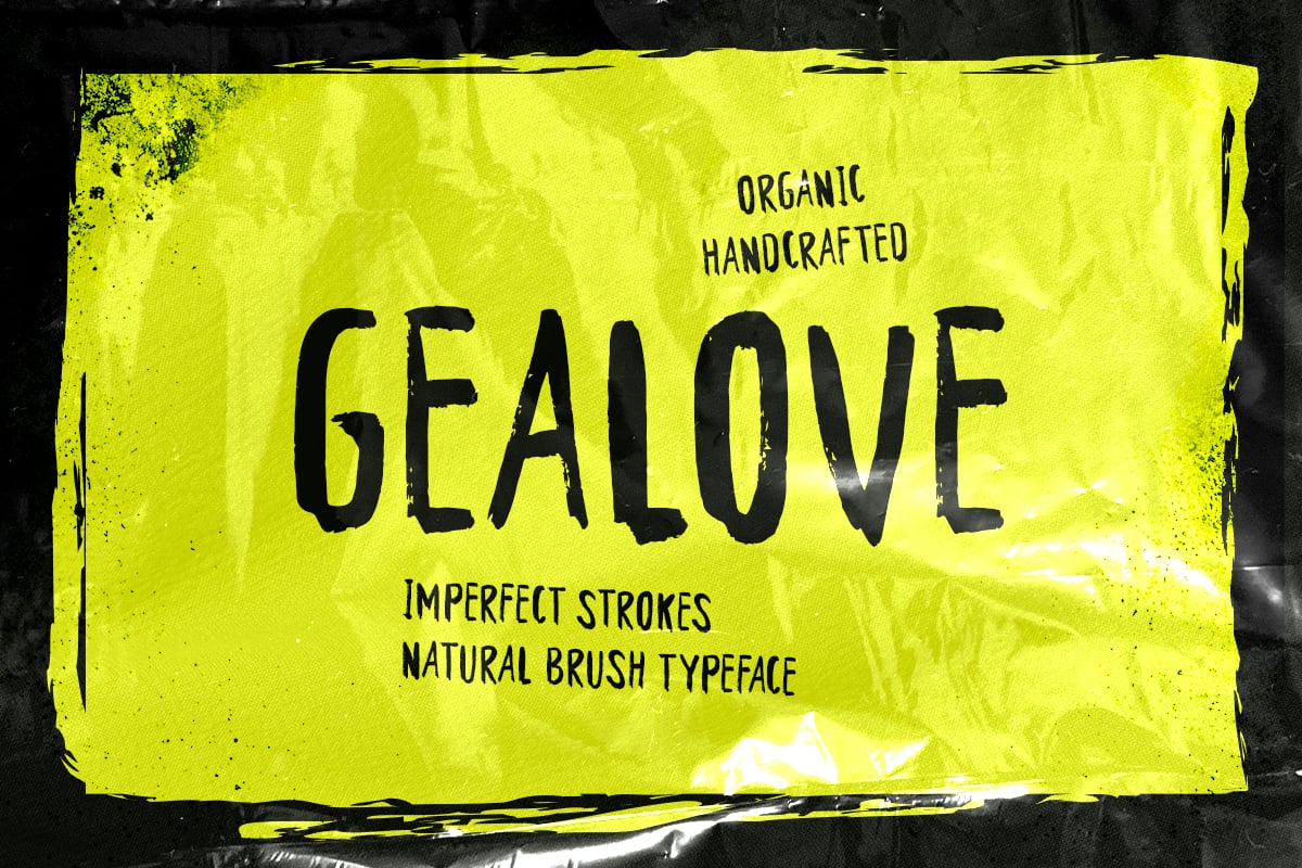 Gealove - Imperfect Strokes Font