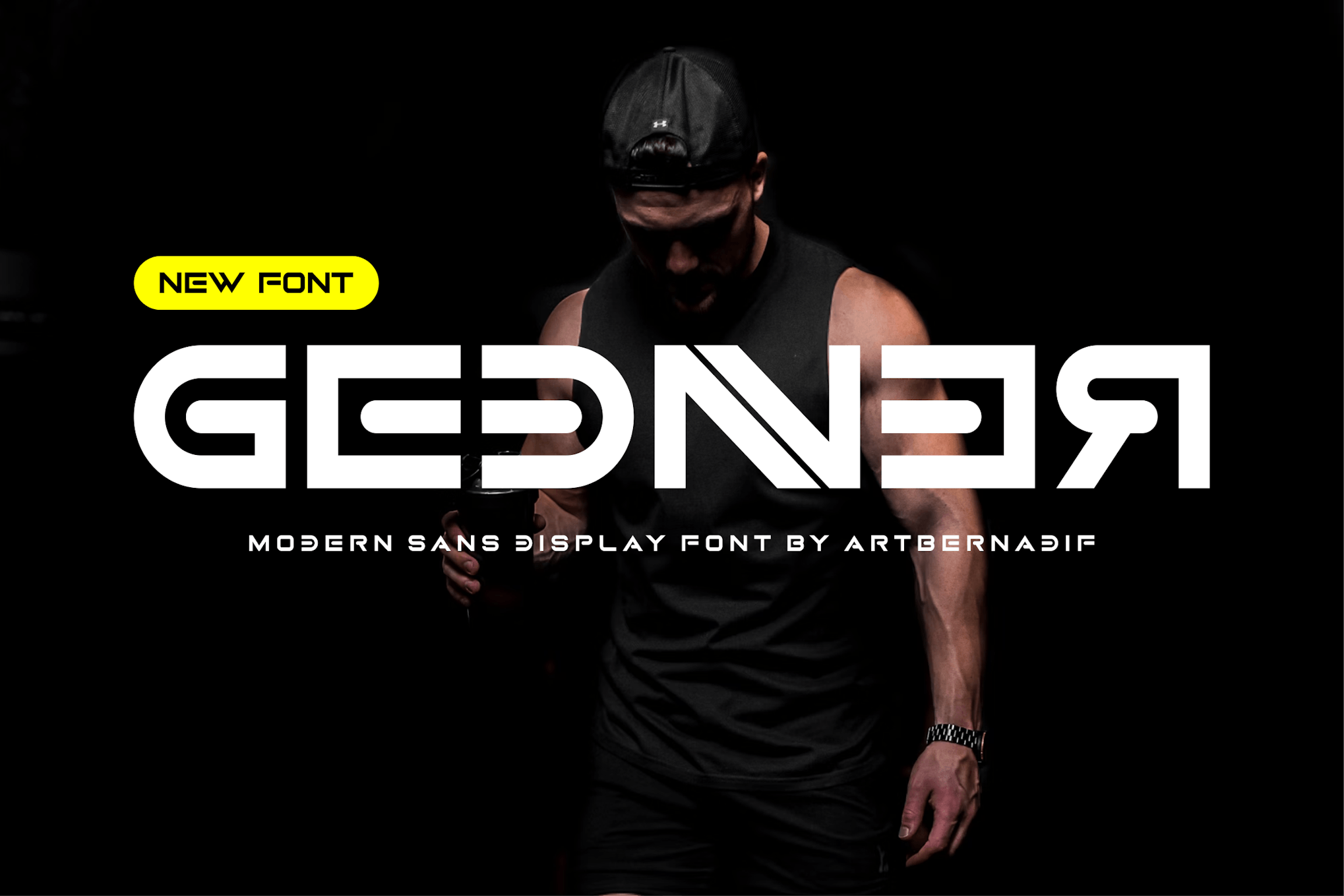 Gednner - Modern Sans Logo Font 