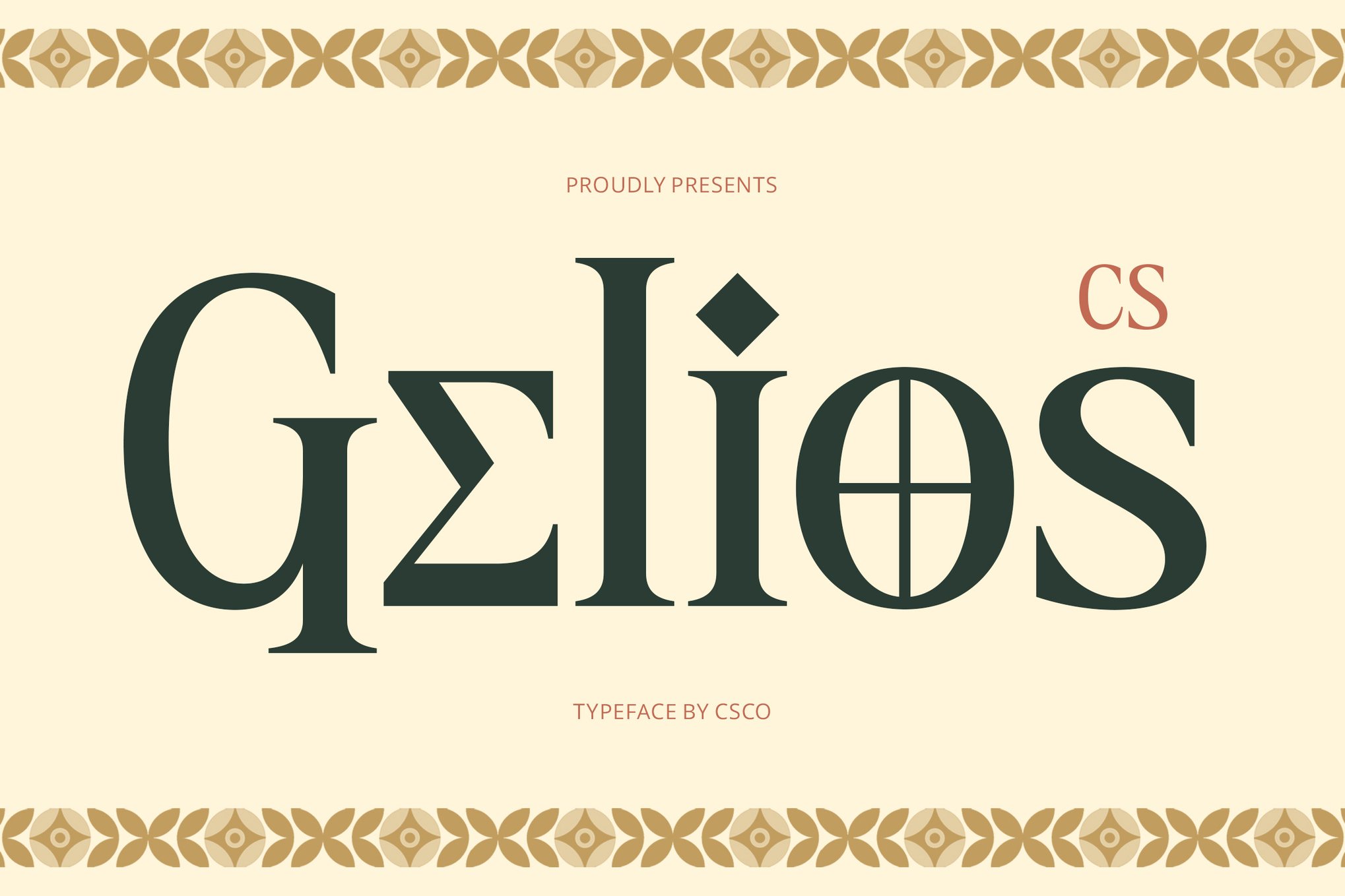 Gelios - Greek Style Font