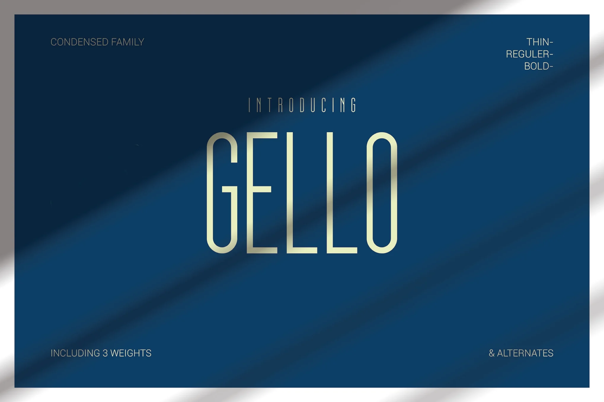 Gello - Modern Thin Font