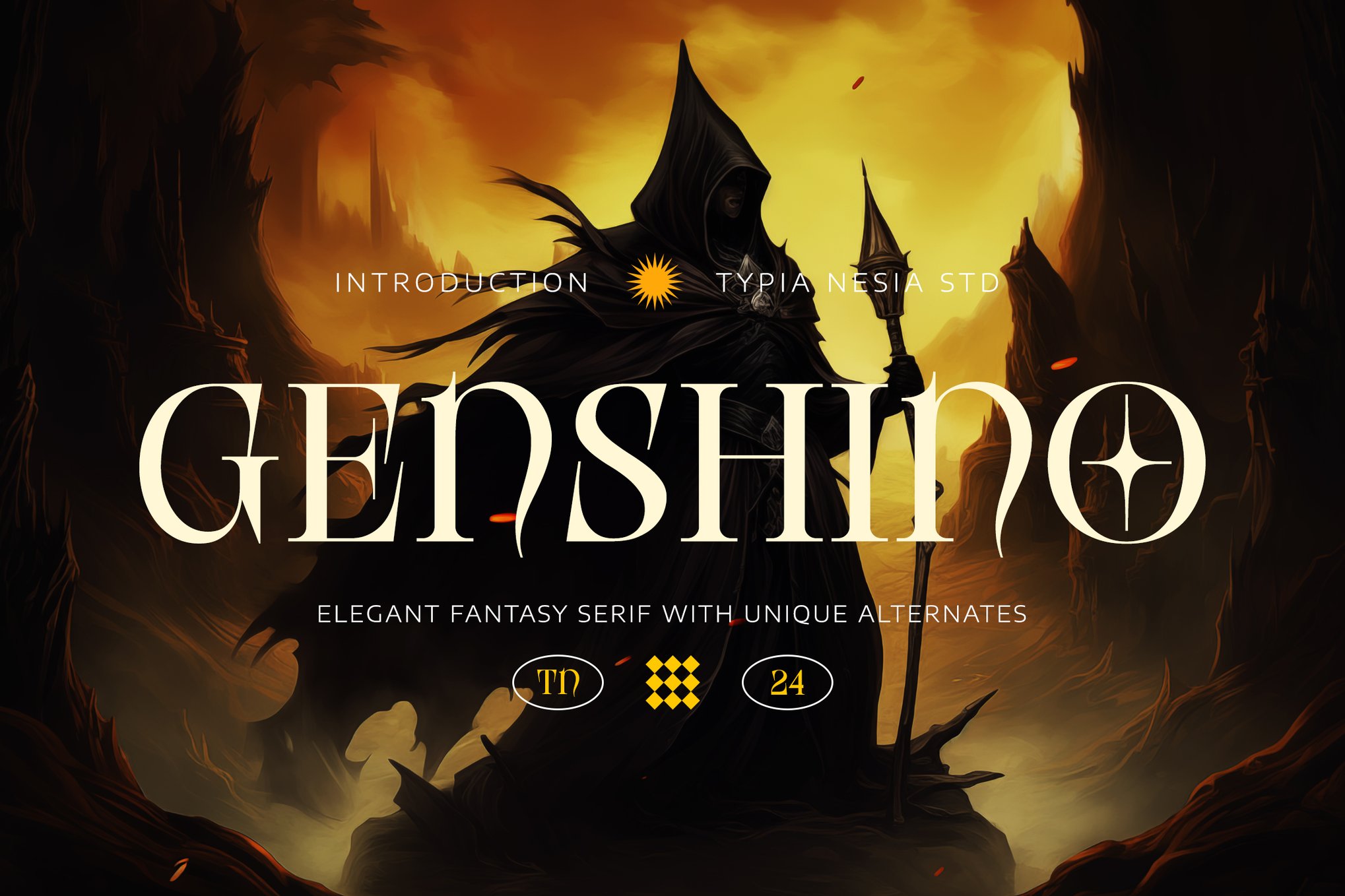 Genshino - Elegant Fantasy & Fairytale Font