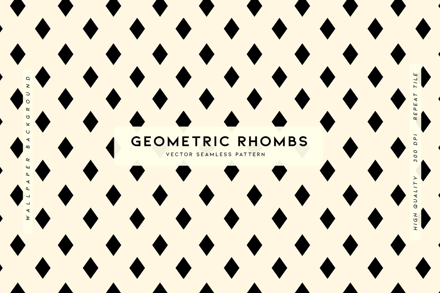 Geometric Rhombs Seamless Pattern