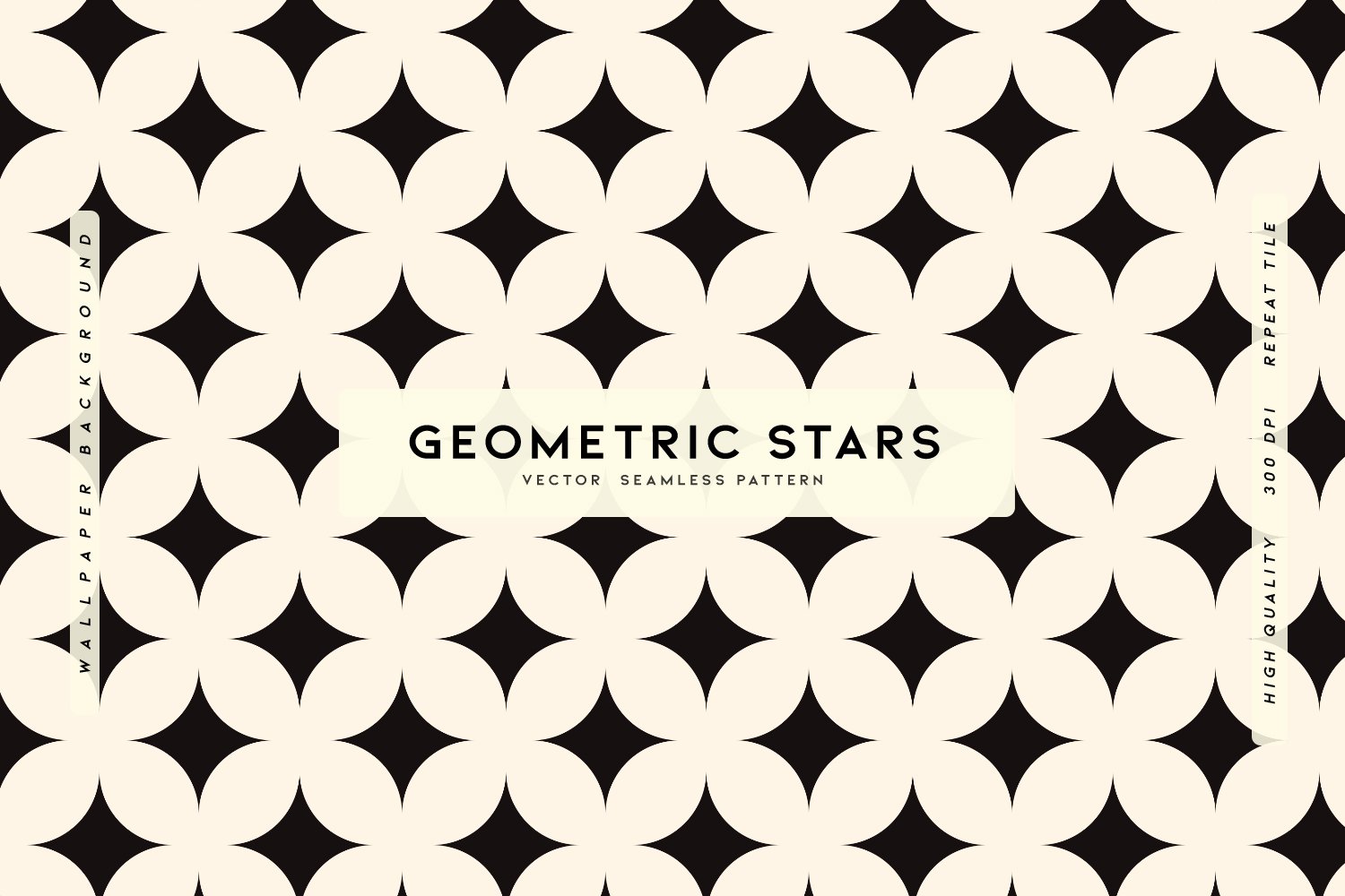 Geometric Stars Seamless Pattern