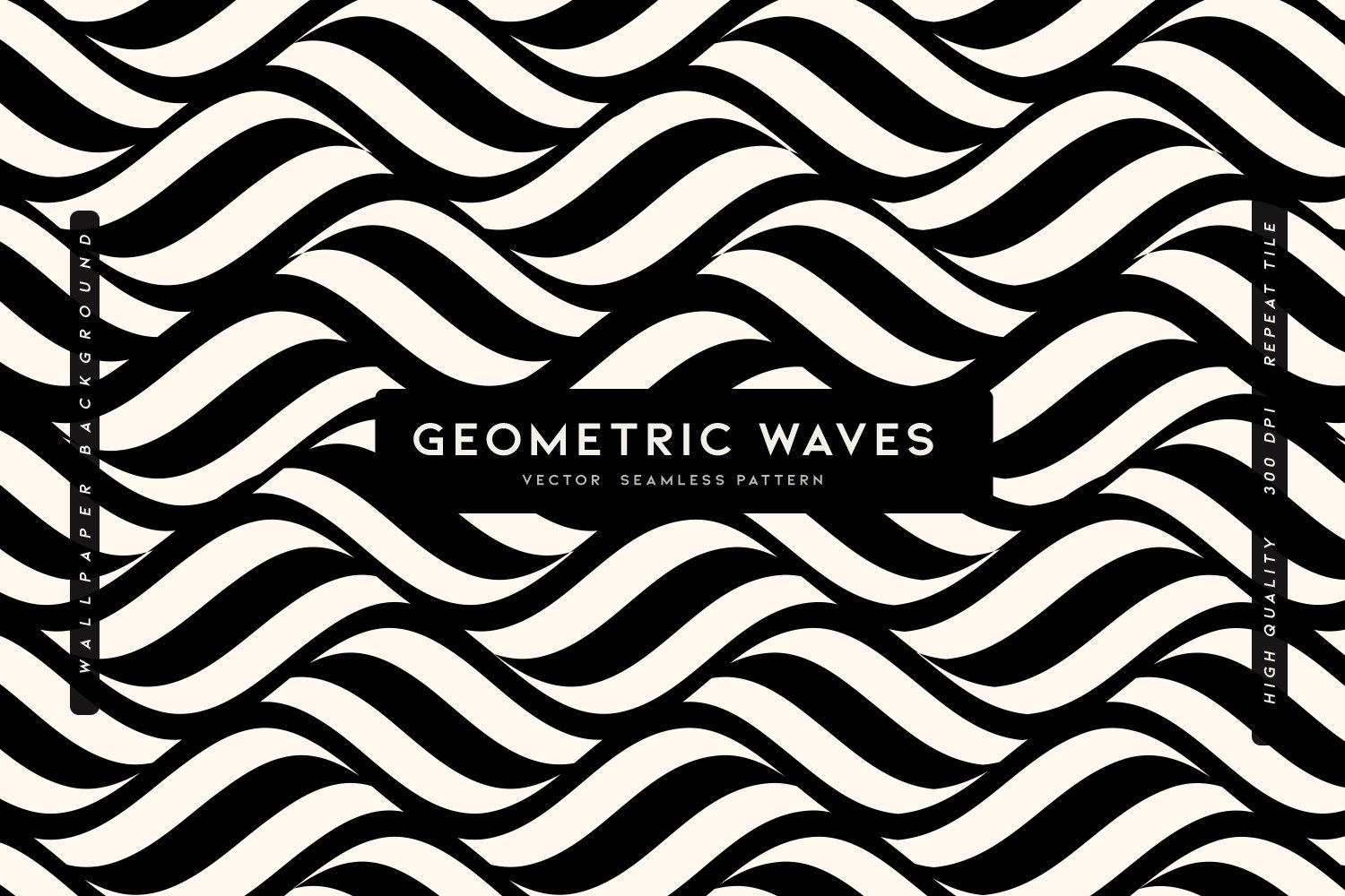 Geometric Waves Seamless Pattern