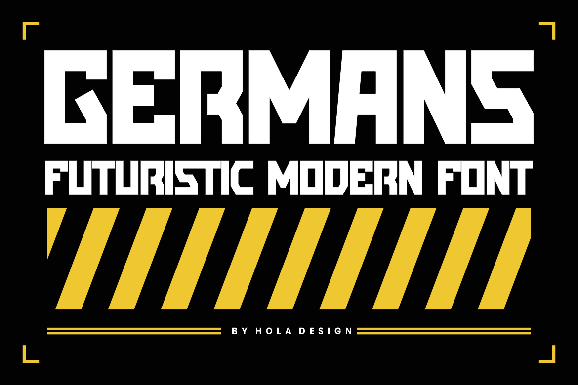 Germans - Techno & Futuristic Font