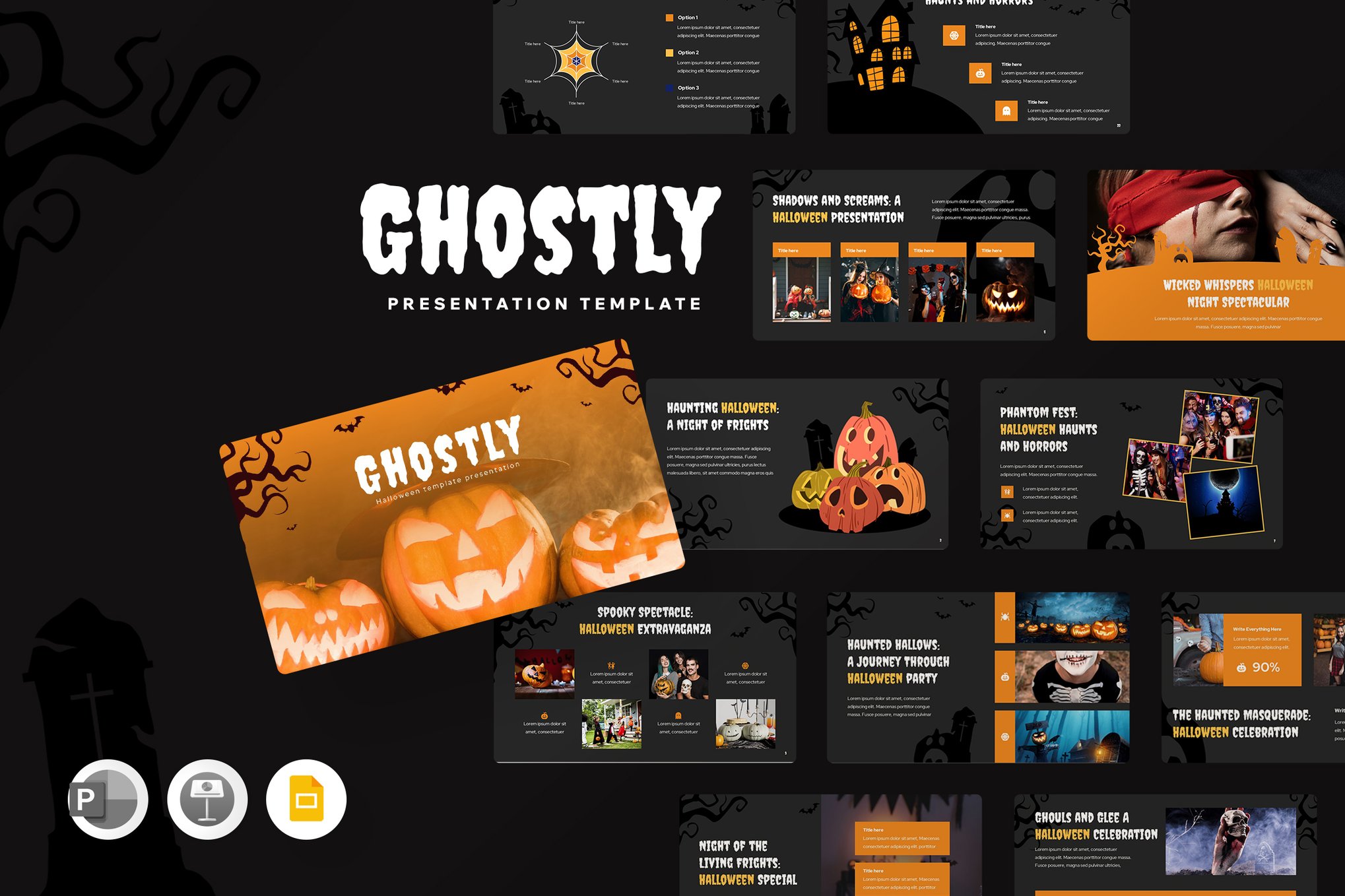 Ghostly Halloween Presentation for Google Slides