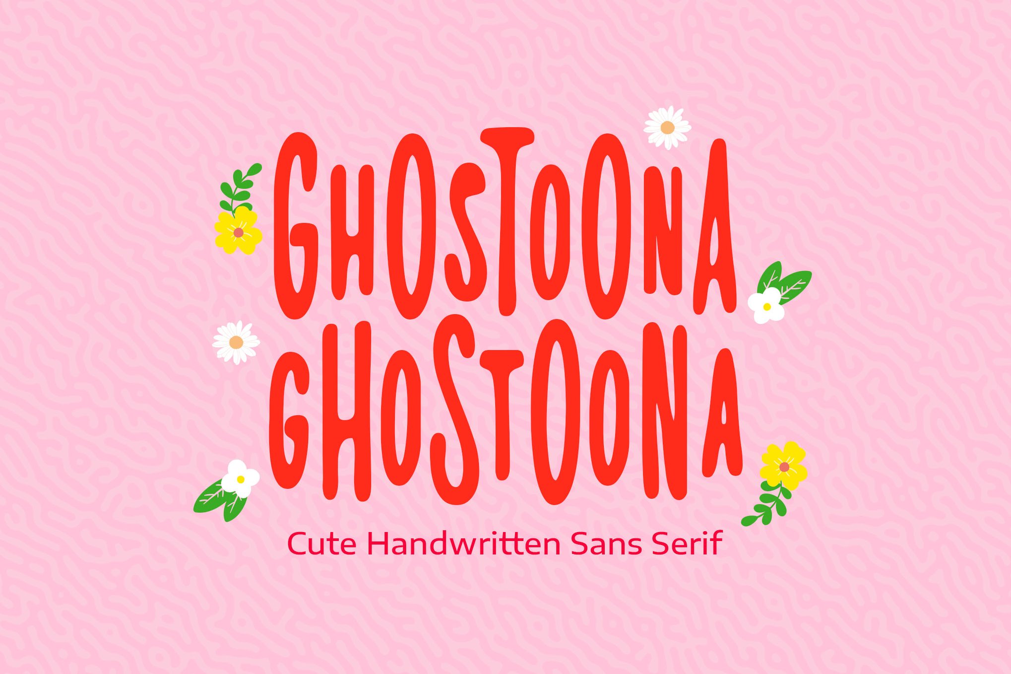 Ghostoona - Handwritten Kawaii Font