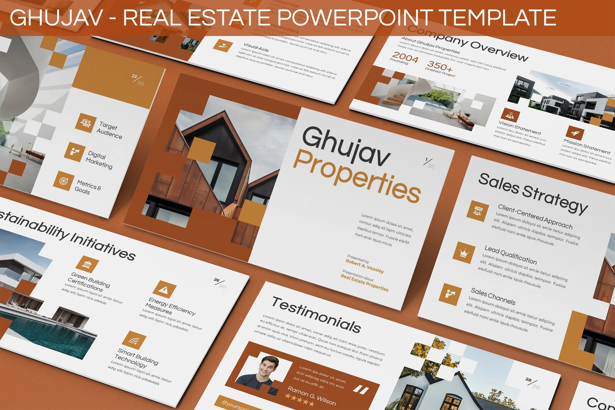 Ghujav - Real Estate PowerPoint Template