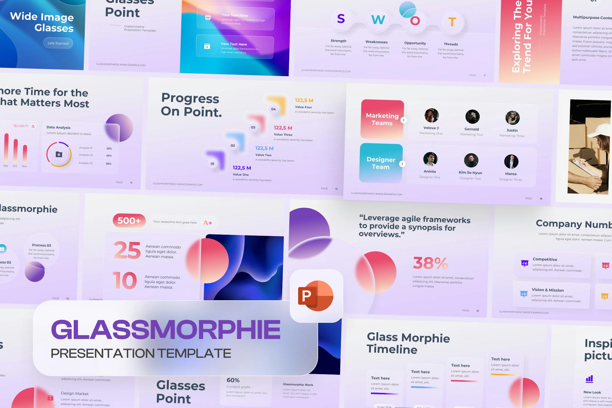 GlassMorphie - Morph PowerPoint Template