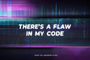 First alternate image for Glitchy Cyberpunk Glitch Font