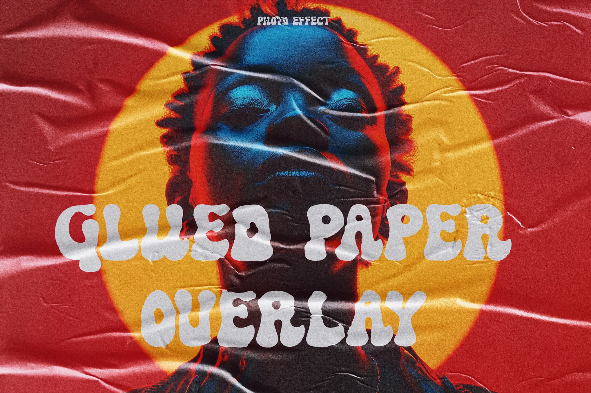 Glued Paper Overlay Photo Effects
