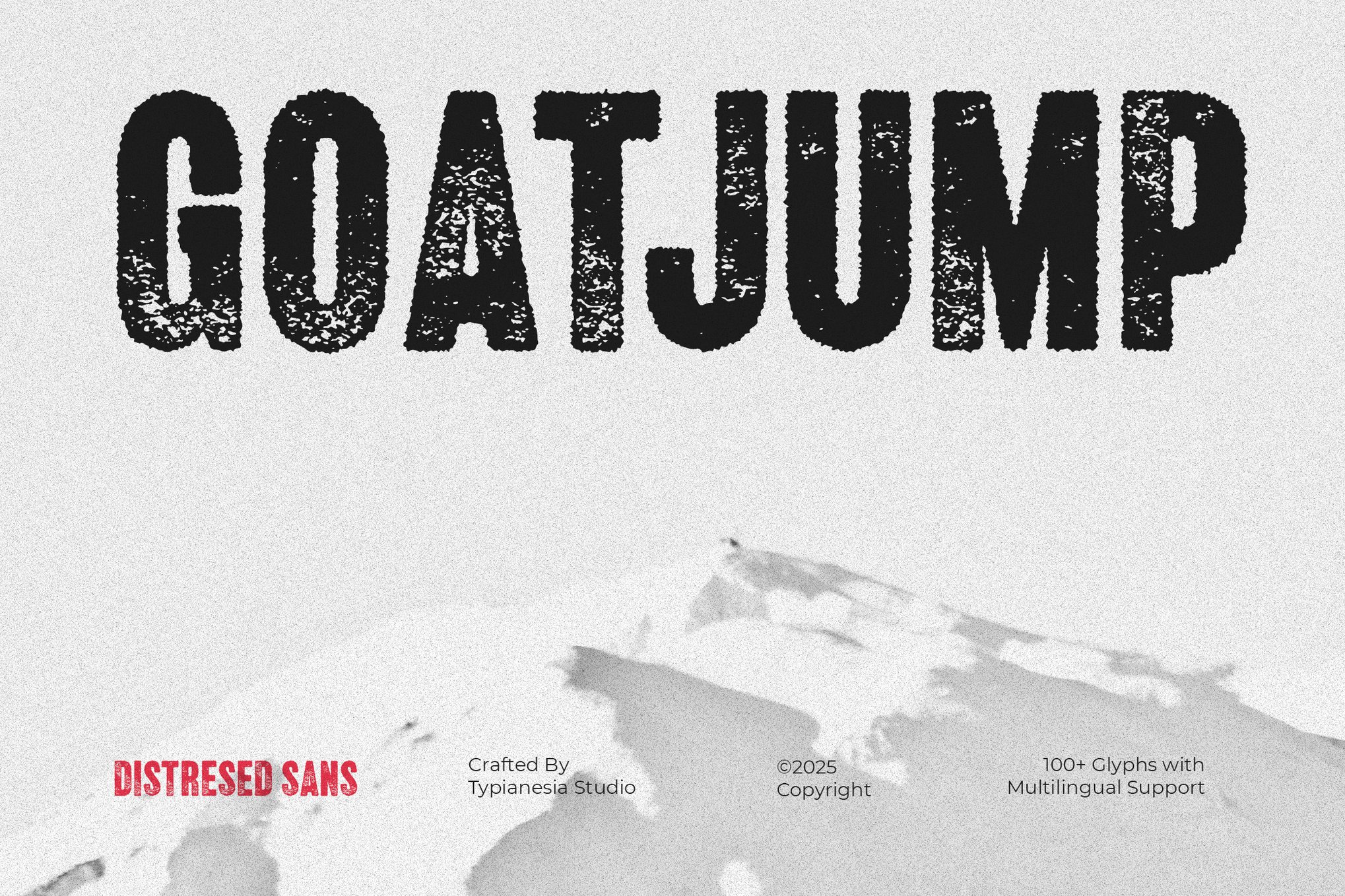 Goatjump - Rough Distressed Stamp Font