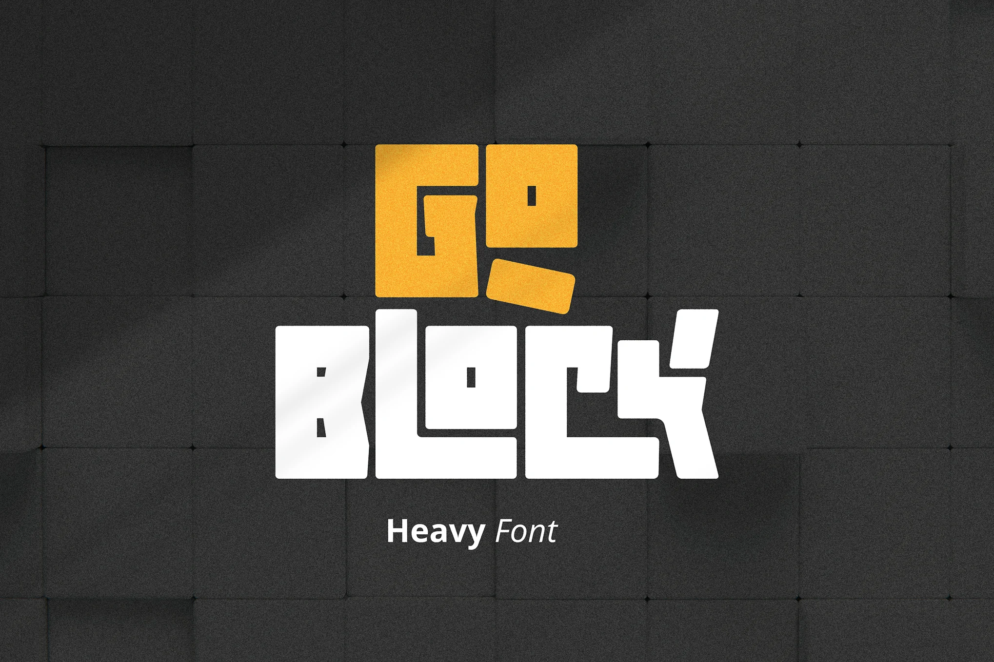 Goblock - Heavy Square Letters Font