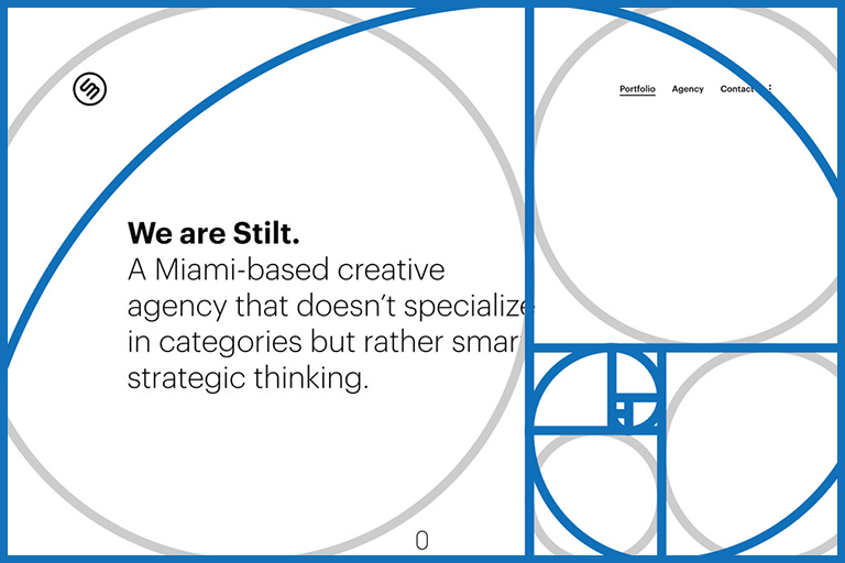 Golden ratio proportions, composition balance. Vector set of