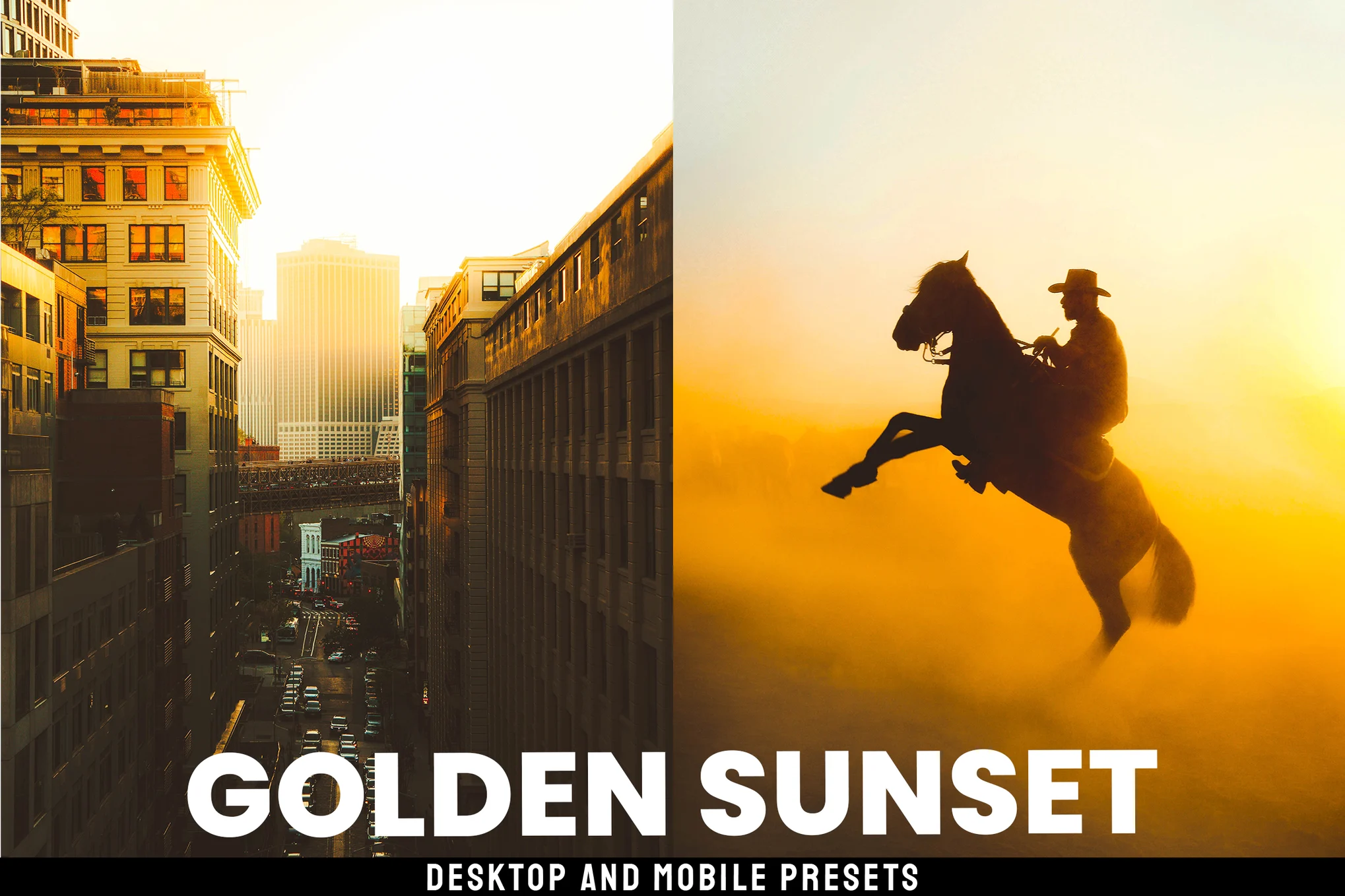 Golden Sunset - Desktop and Mobile Presets