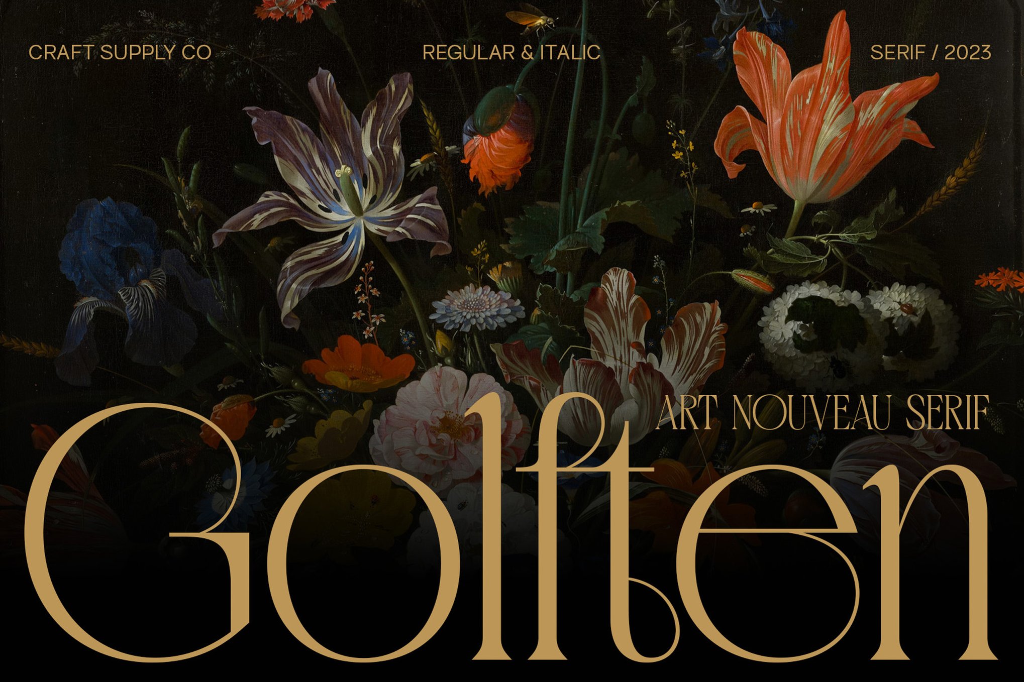 Golften - Art Noveau Luxury Font