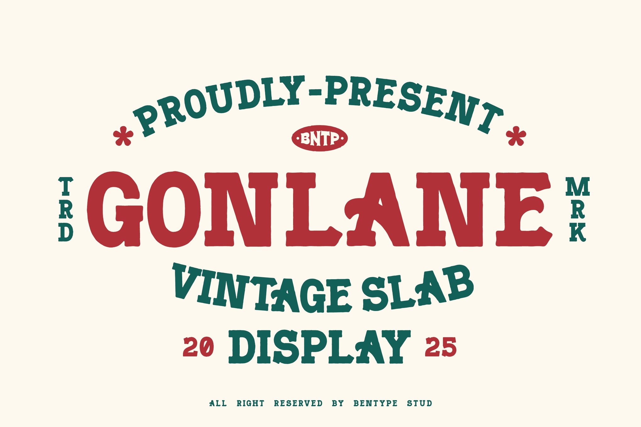 Gonlane - Vintage Slab American Font