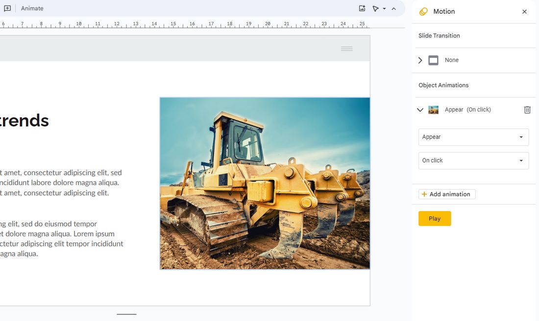 google slides animation