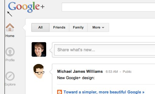 new google plus