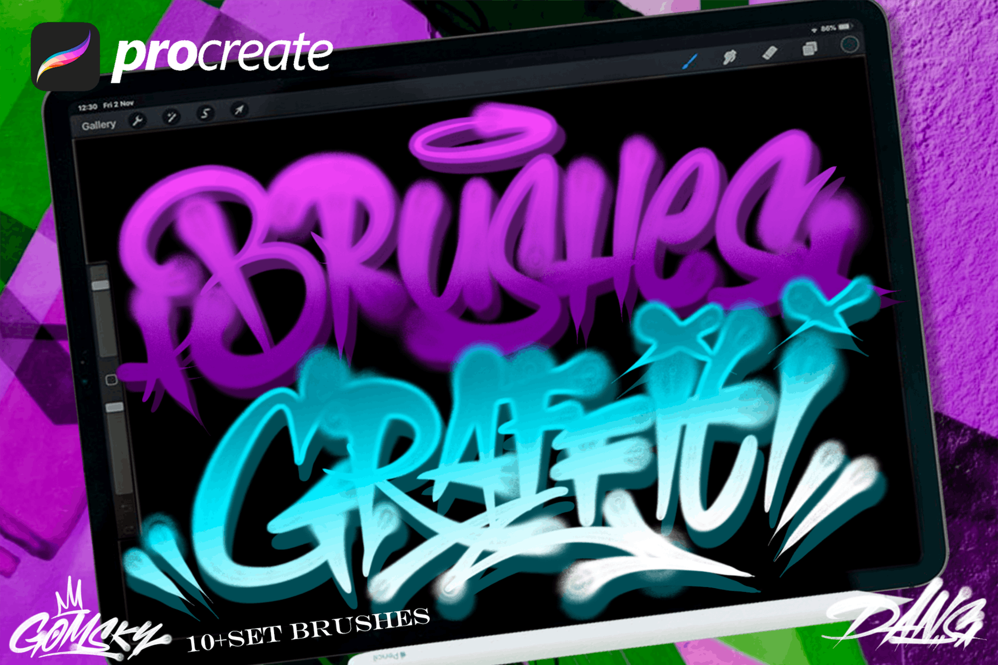 10 Graffiti Brushes Procreate Design Shack