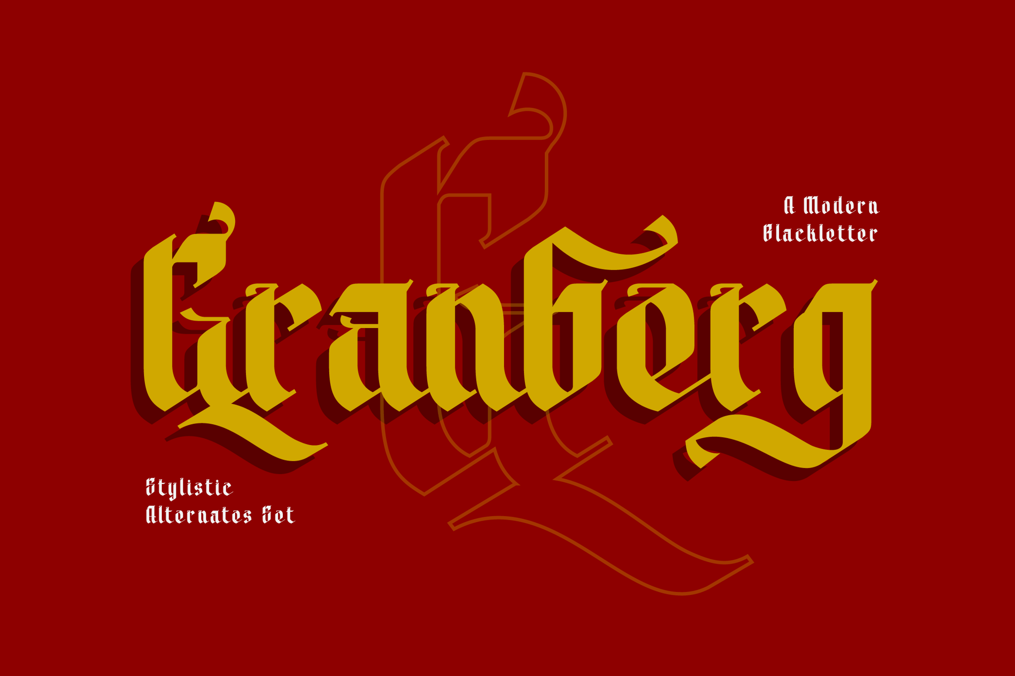 Granberg - Modern Blackletter Font