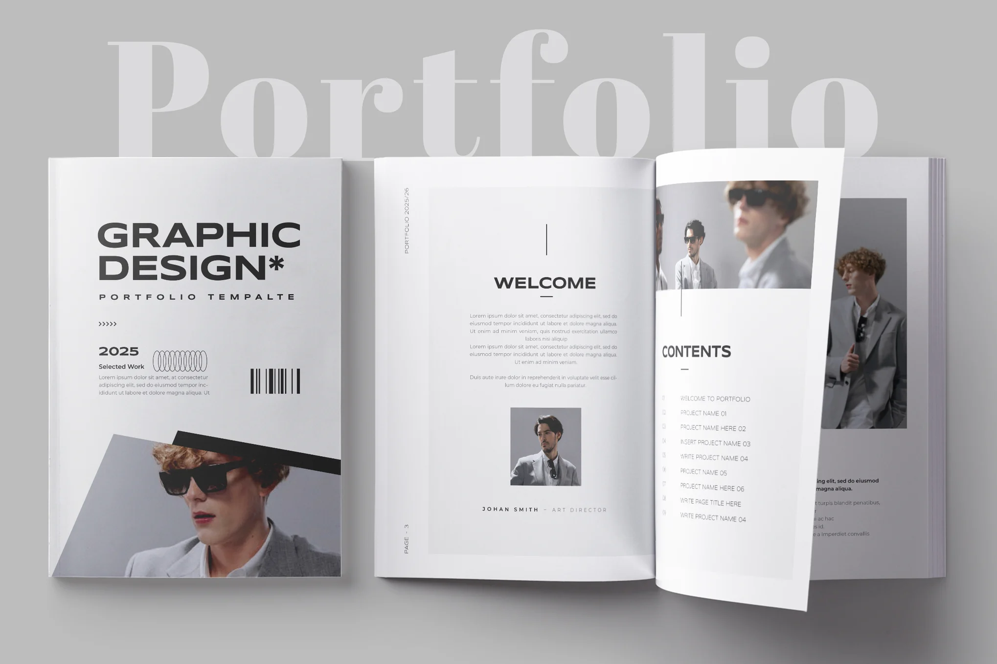 Graphic Design Portfolio Word Brochure