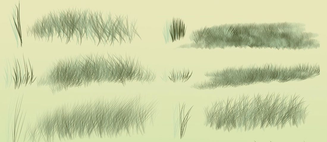 photoshop grass brush