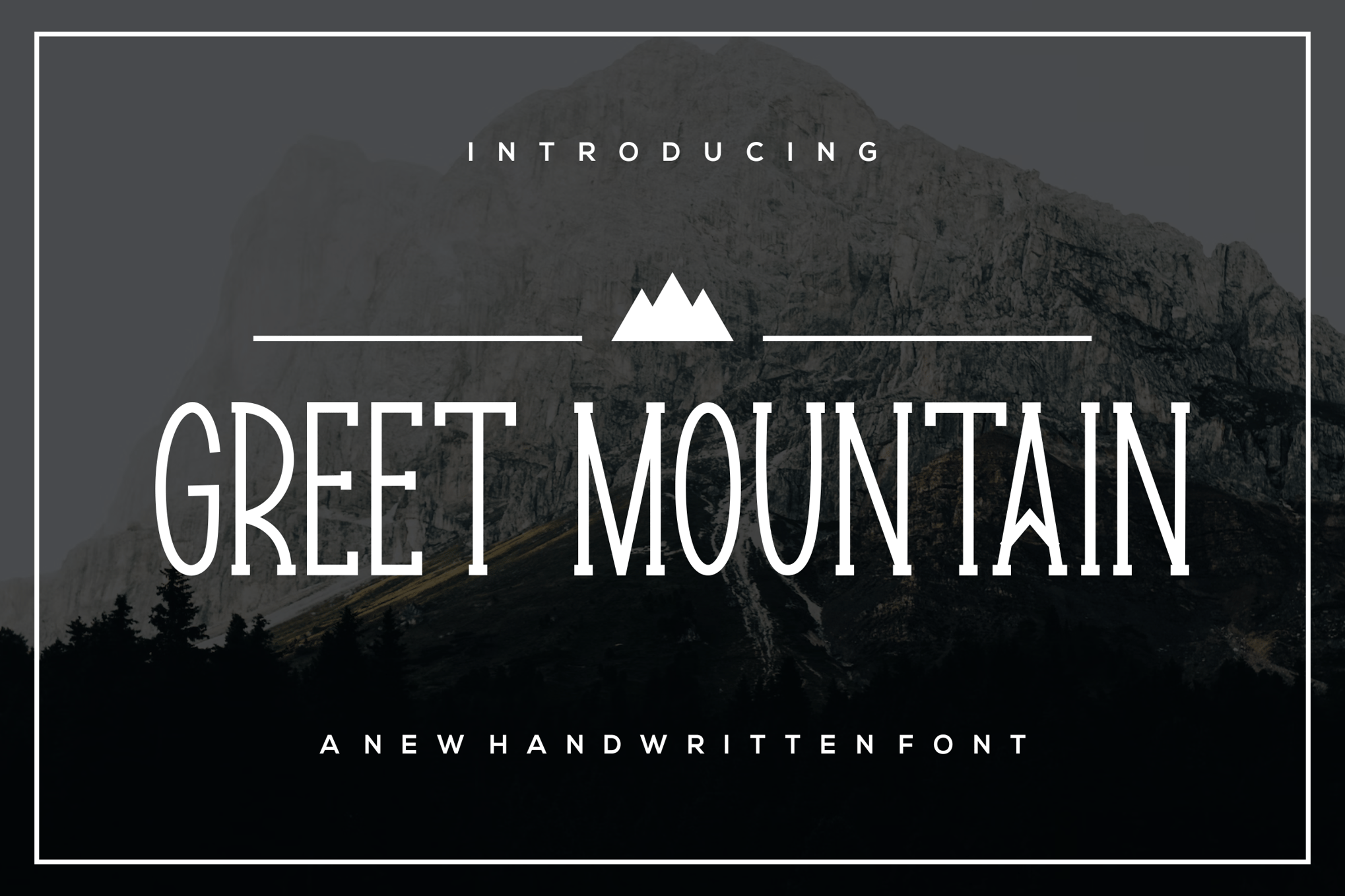 Greet Mountain - Condensed Outdoor Font