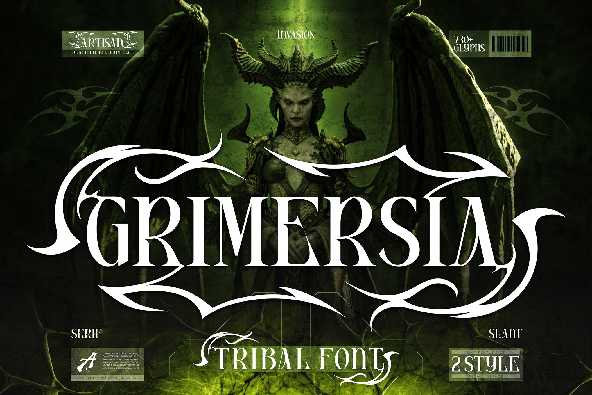 Grimersia - Unique Fantasy Font