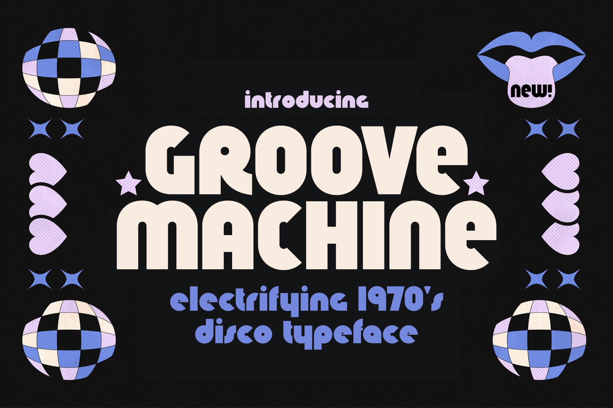 Groove Machine - 1970's Disco Font