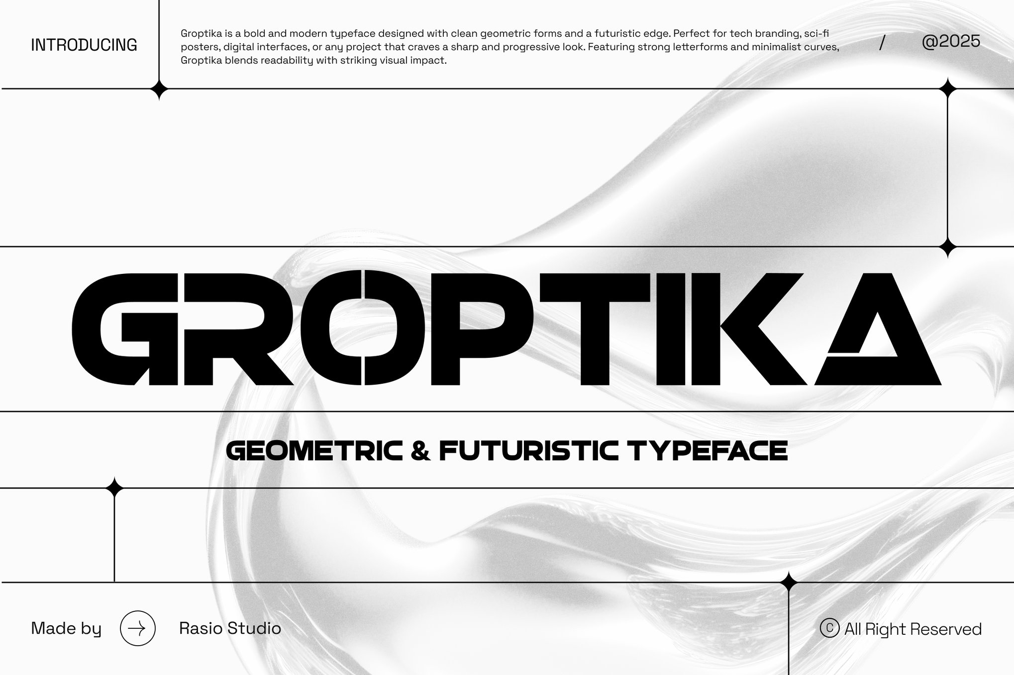 Groptika - Geometric Poster Font
