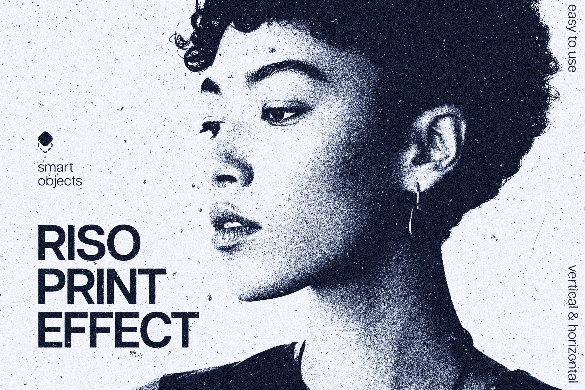 Grunge Risoprint Photo Effect PSD