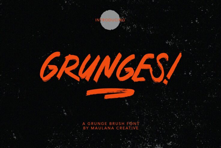 Font Kuas 25+ Font Grunge Terbaik Tahun 2024 (Gratis & Pro) - desainae.com
