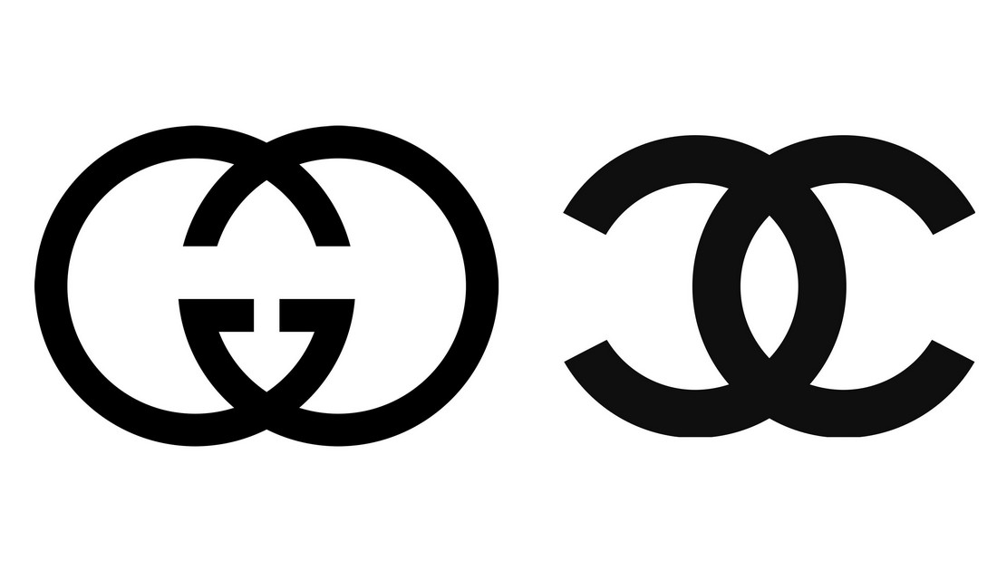 gucci chanel logos