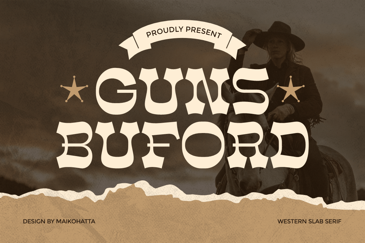 Guns Buford - Western Vintage Font