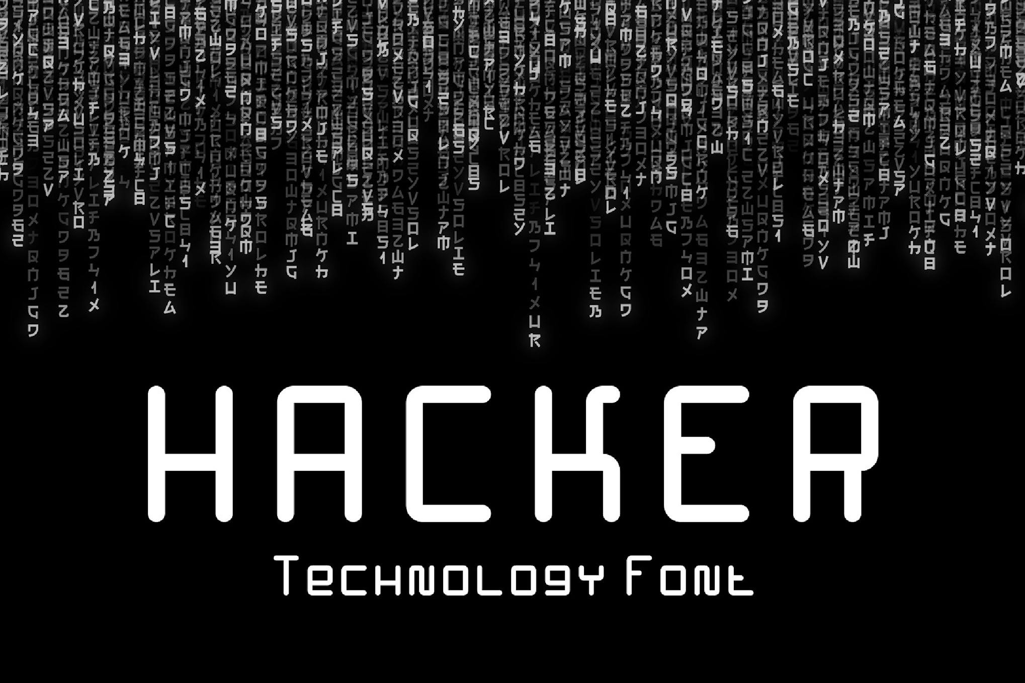 Hacker - Technology Font