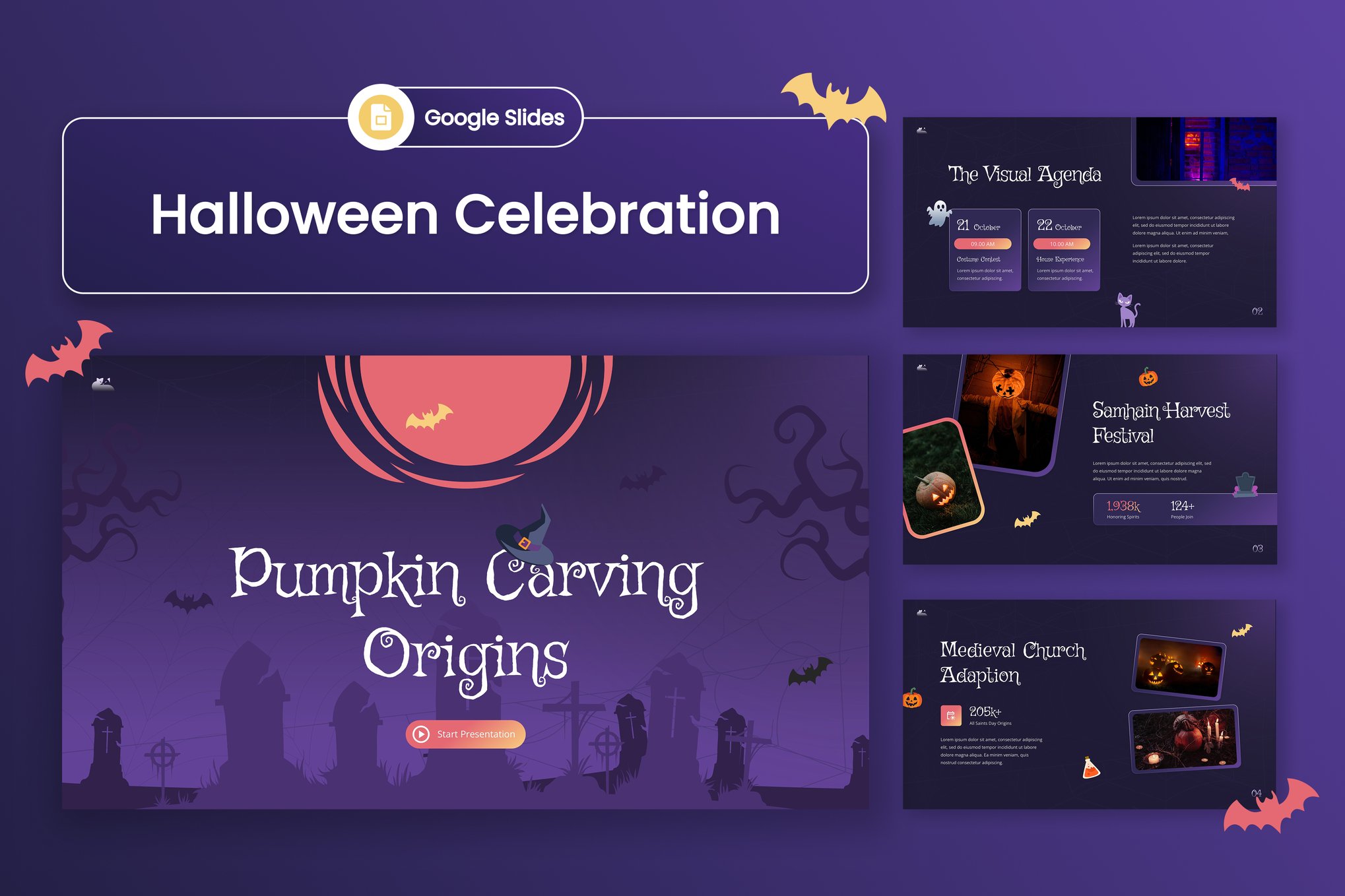 Halloween Celebration Google Slides Template