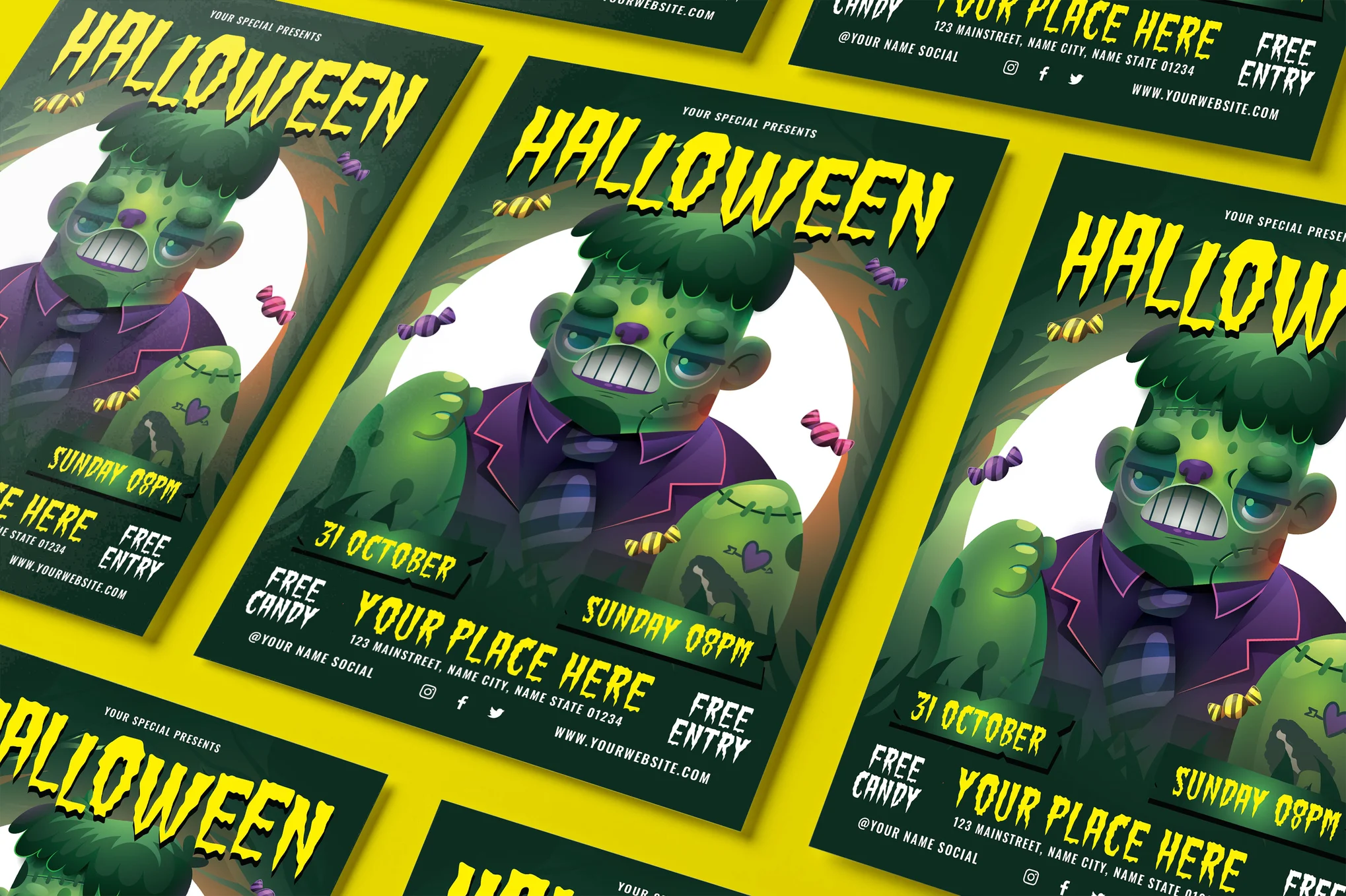 Halloween Party Night Flyer Template