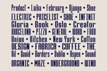 First alternate image for Hammerhead Typeface