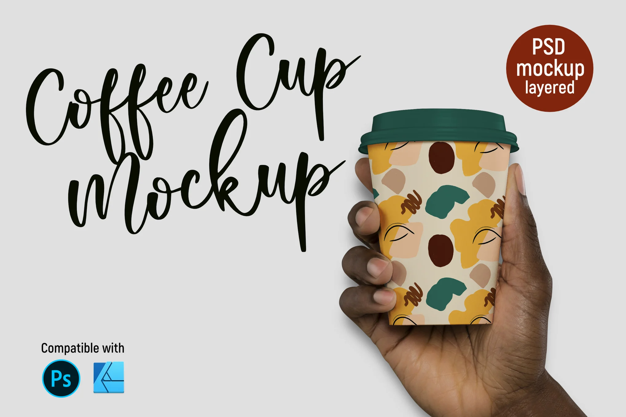 Hand Holding Coffee Cup Mockup