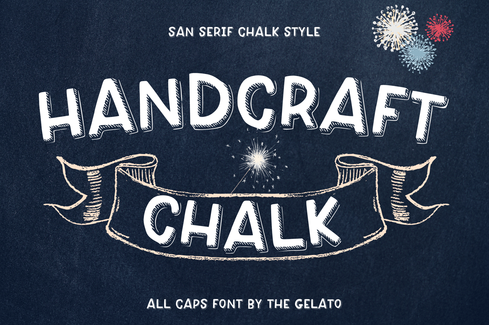 Handcraft Chalk - All-Caps Font