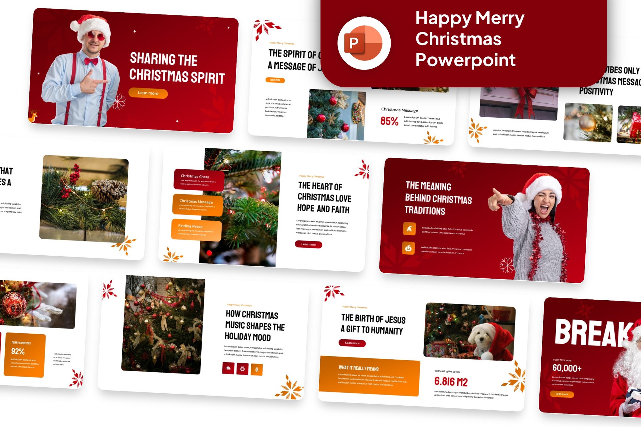 Plantilla de demostración de Feliz Navidad