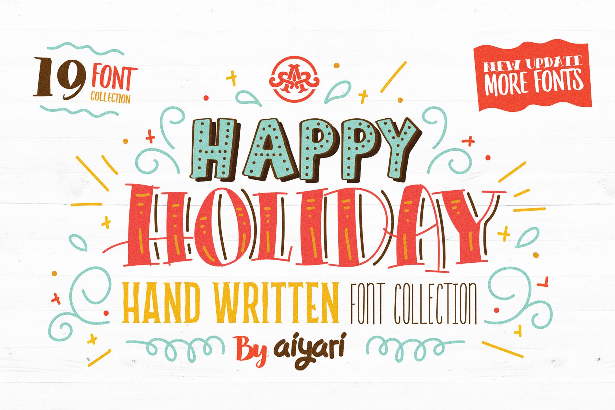 Happy Holiday - Handwritten Font Collection