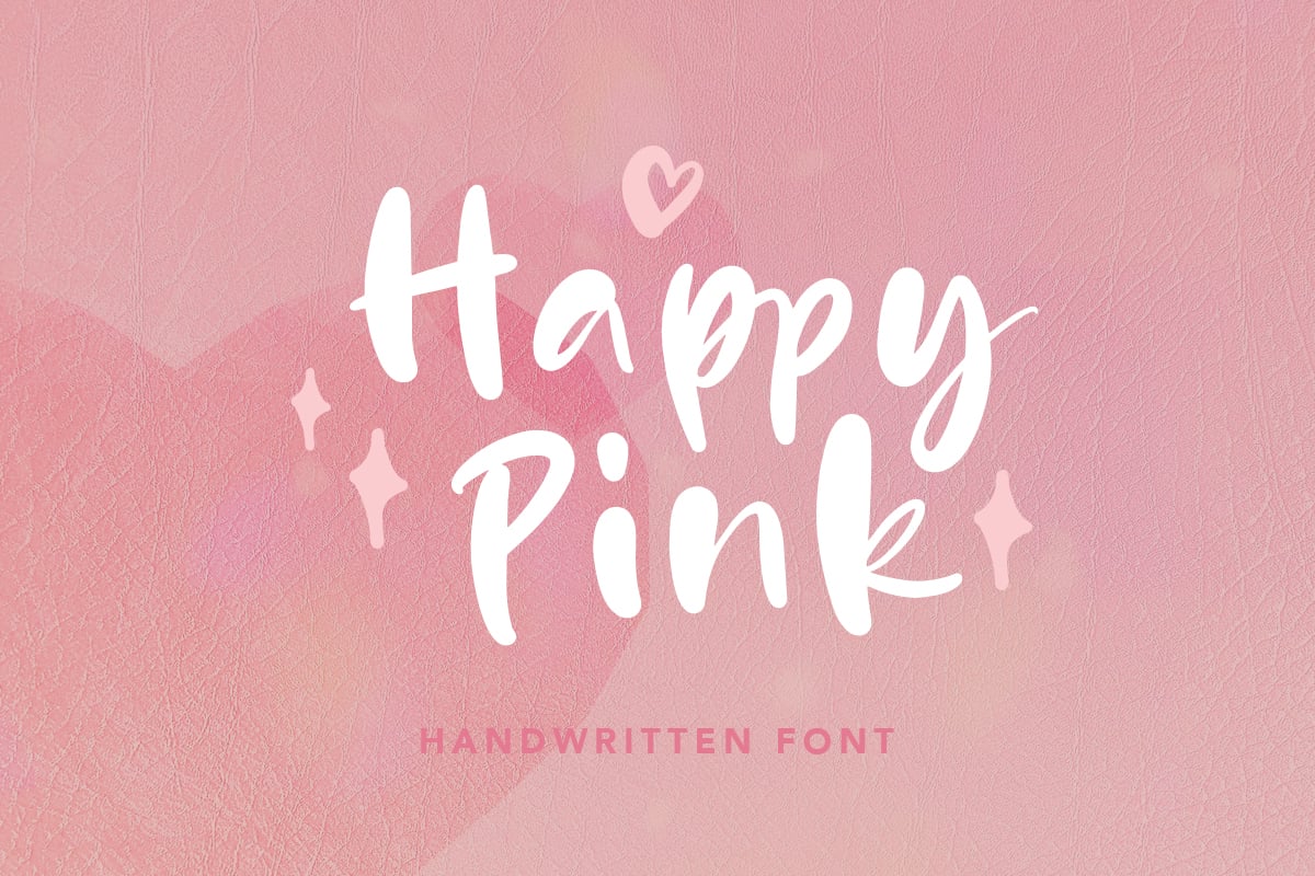 Happy Pink - Cute Handwritten Font