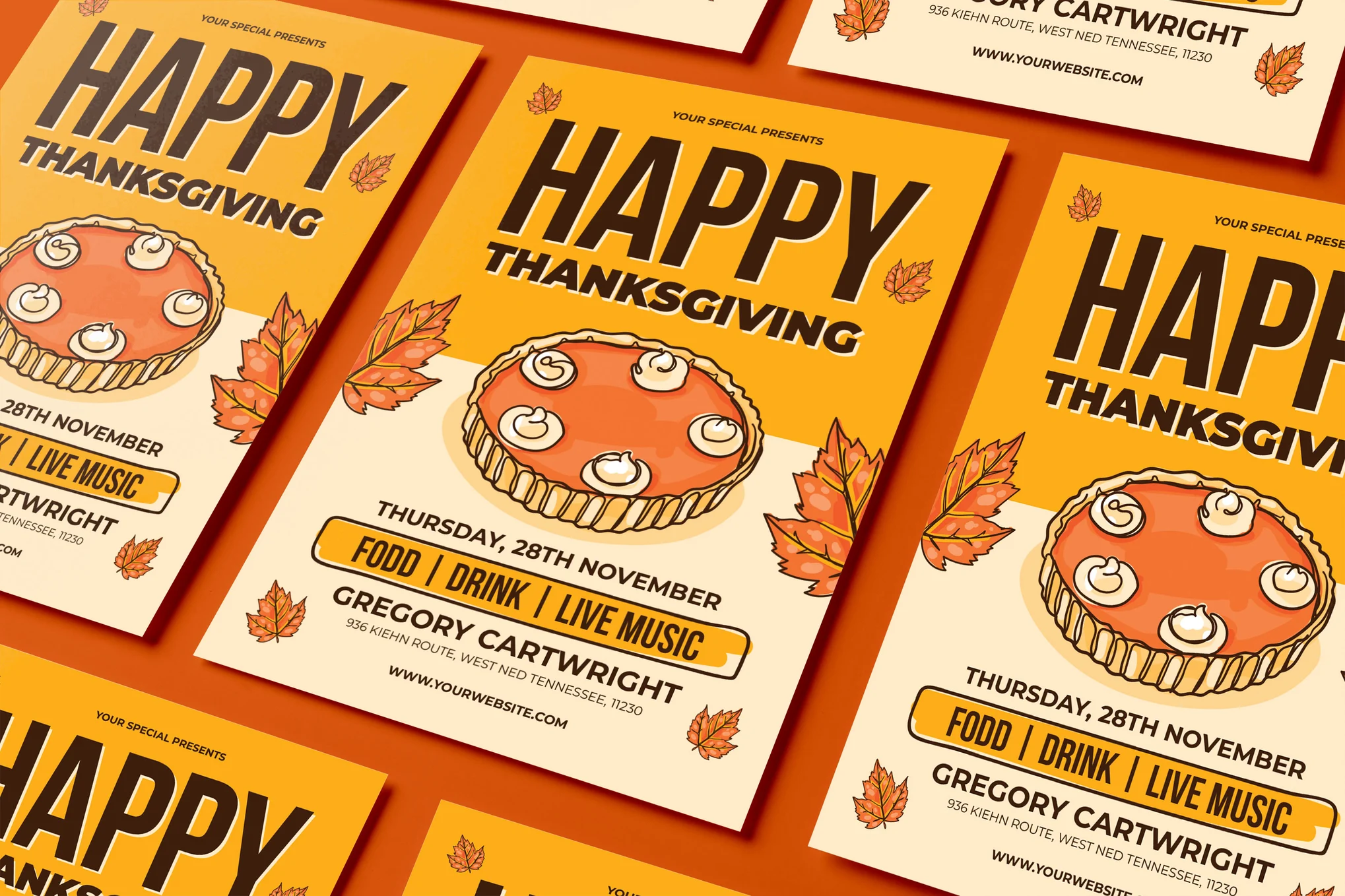 Happy Thanksgiving Flyer Template