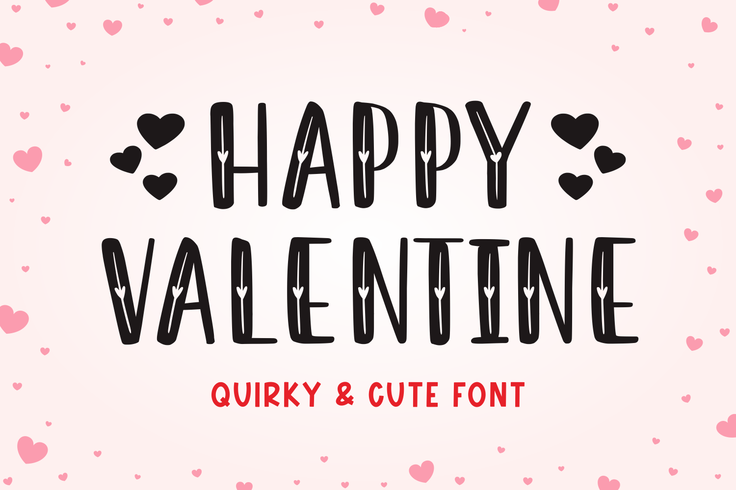 Happy Valentine - Cricut Font for Greeting Cards
